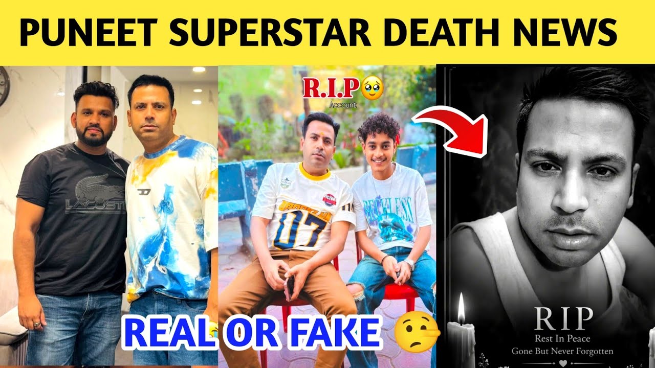 OMG 😱 Puneet Superstar Rip😭| Puneet Superstar News Today | Puneet Superstar Death News Real Or Fake