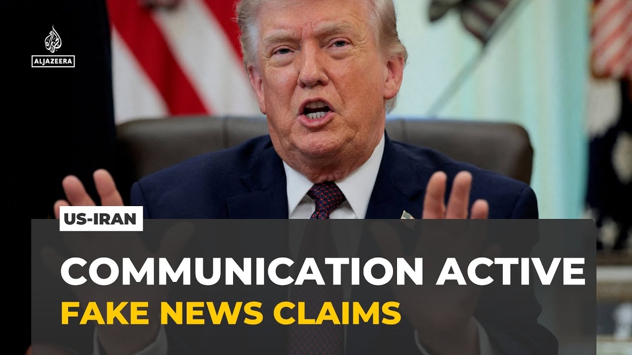 Trump says claims that the US and Iran stopped: Speaking a few days ago are 'fake news reports'