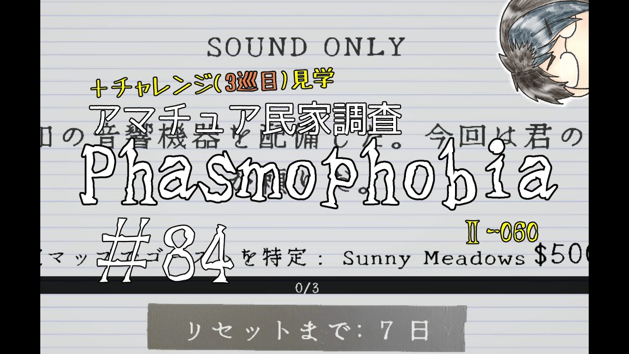 【2-060】チャレンジ見学＋アマチュア調査【Phasmophobia】#84