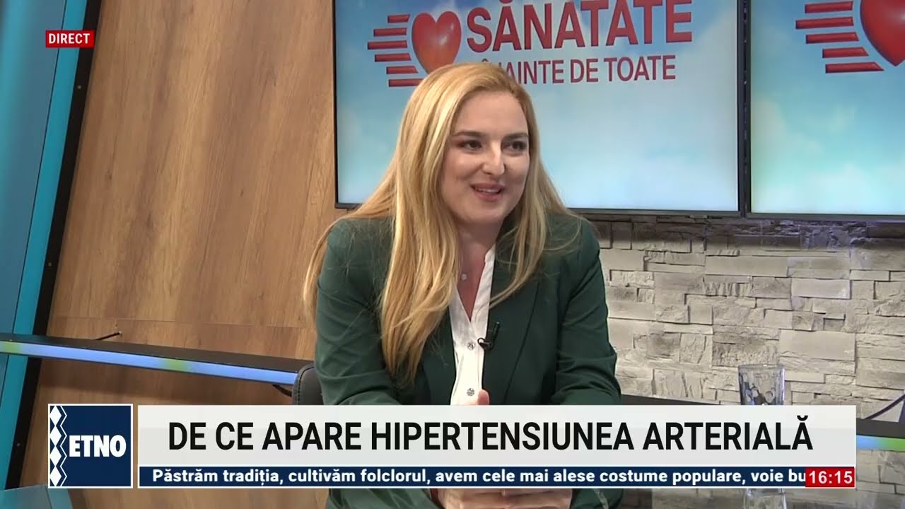 Hipertensiunea arteriala. Sanatate inainte de toate   09.02.2026   Dr. Ana Maria Demiras