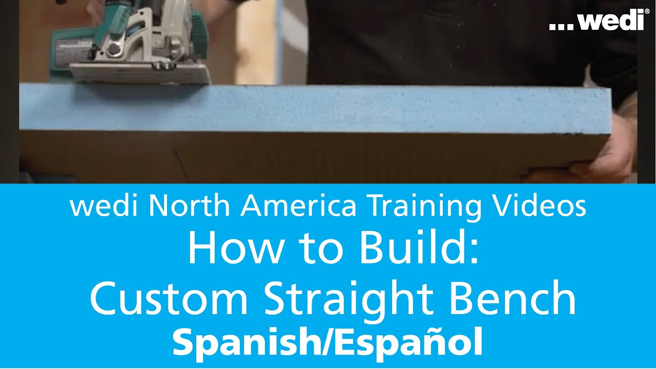 (ES) How to build a custom straight bench with wedi Building Panels