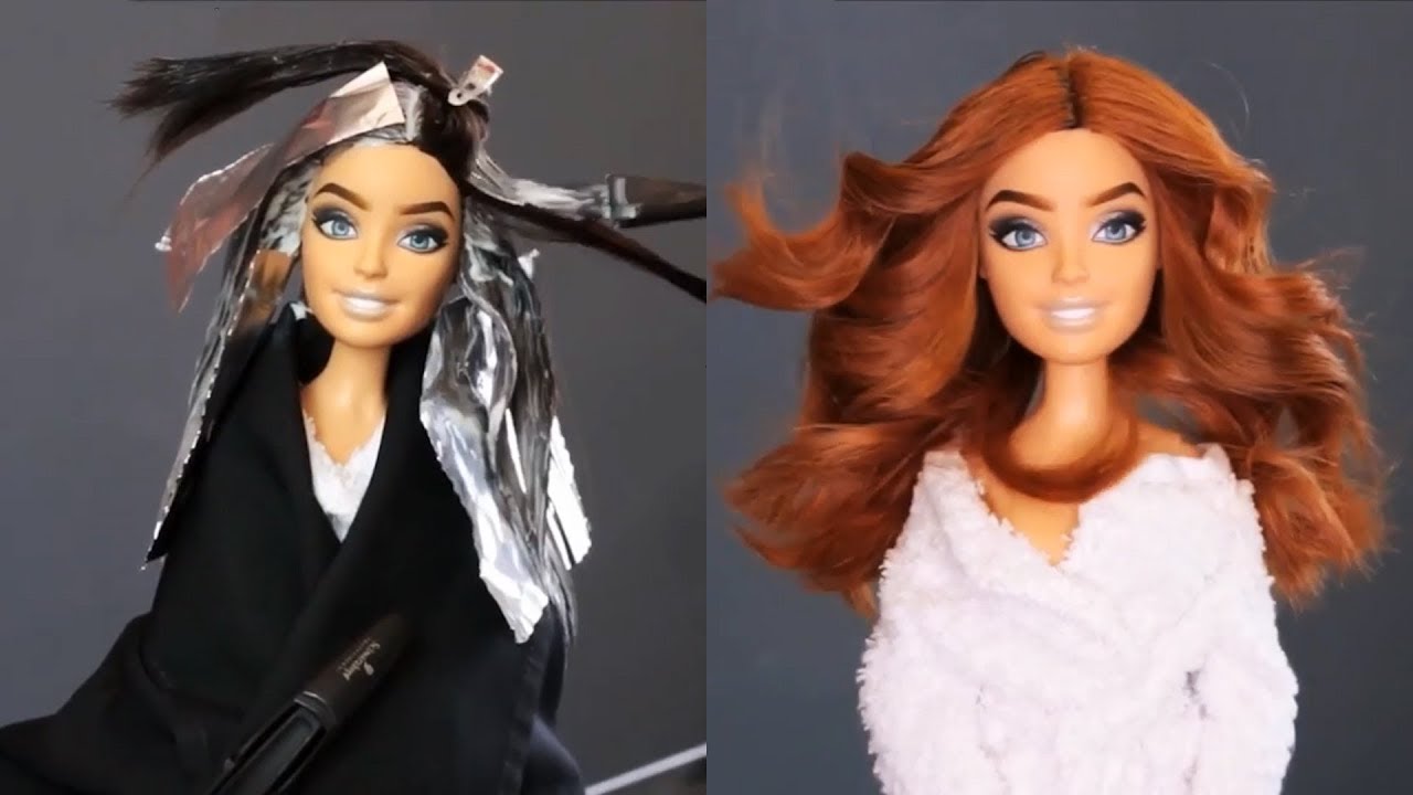 5 AMAZING BARBIE HAIR TRANSFORMATIONS | BARBIE DOLL MAKEOVER