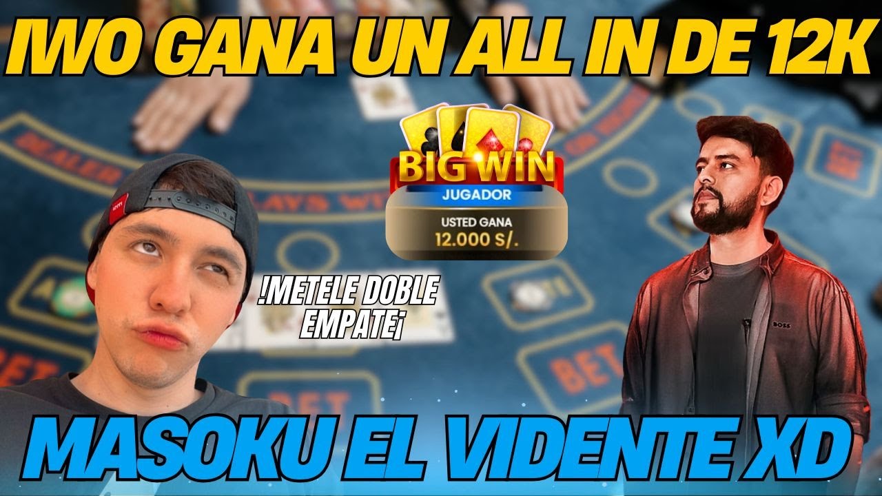 IWO 🤑 JUEGA FULL ALL IN EN BACCARAT 💰 / MASOKU 😈 PREDICE EL EMPATE 😱