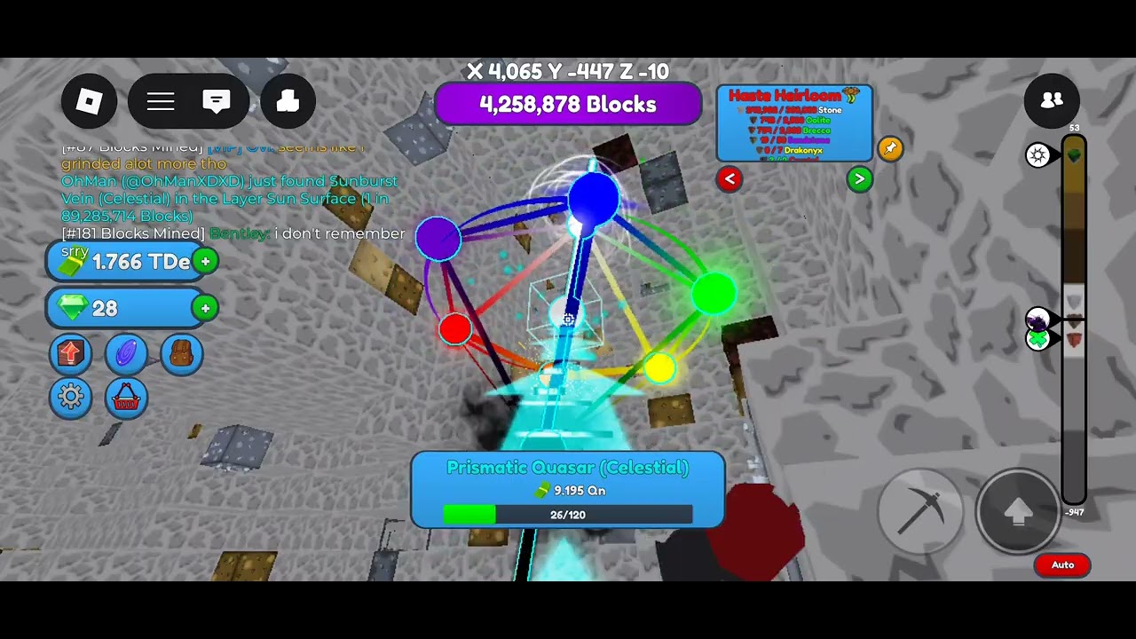 Miner's World Celestial find #1, Prismatic Quasar