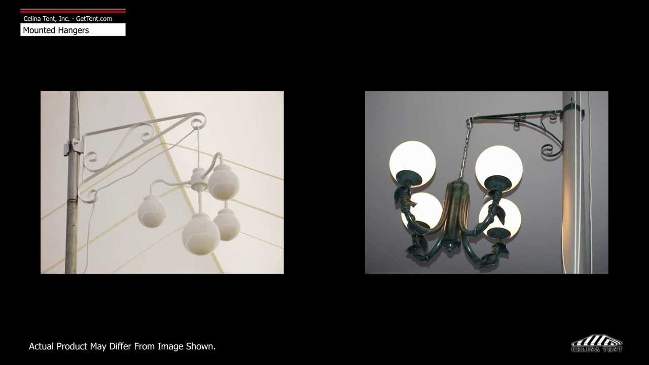 Mounted Hangers: Decorative for lighting, signs, banners, plants, etc.