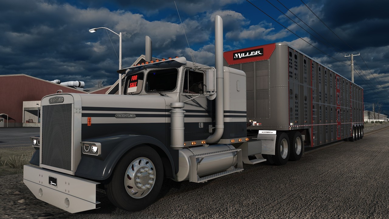 🔴Freightliner FLC 120 87' | #envivo #gaming #trucking #trailerosdela57 #18wheeler #freightliner