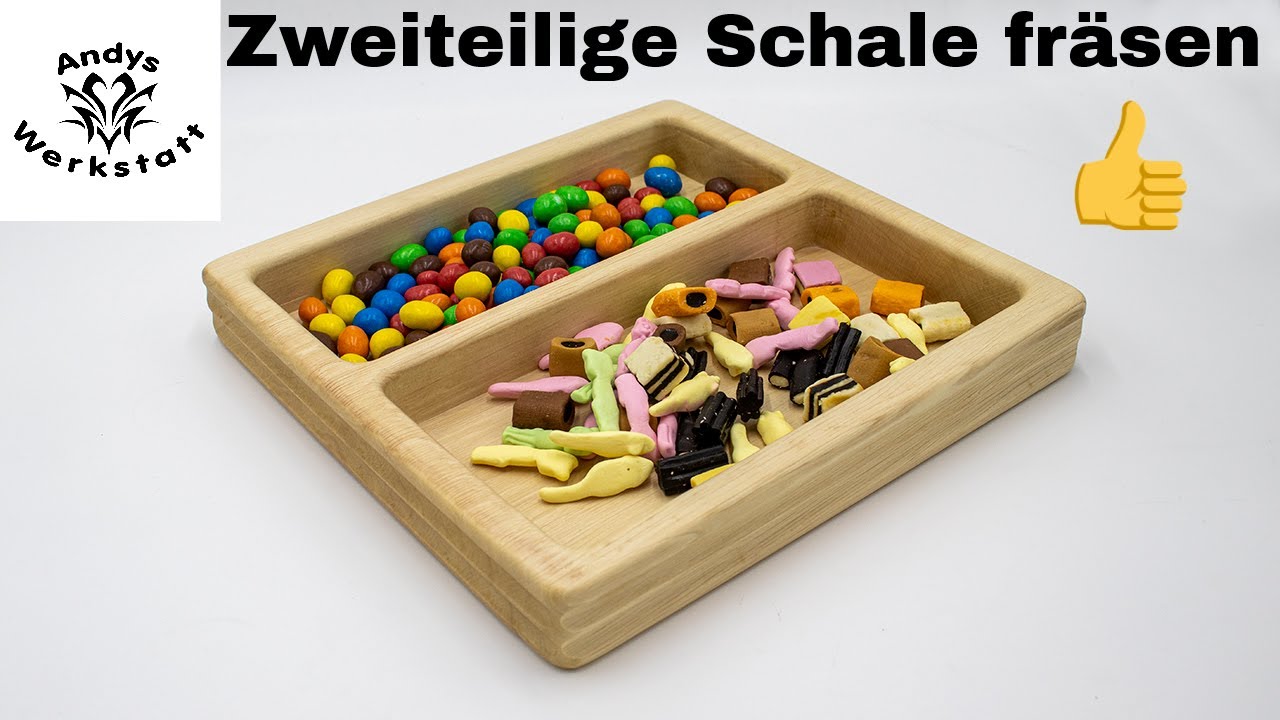 Zweiteilige Schale mit der Planfräse fräsen