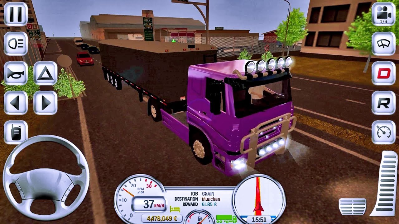 Euro Truck Driver Simulator #14 NIGHT DRIVING -Truck Game Android IOS gameplay