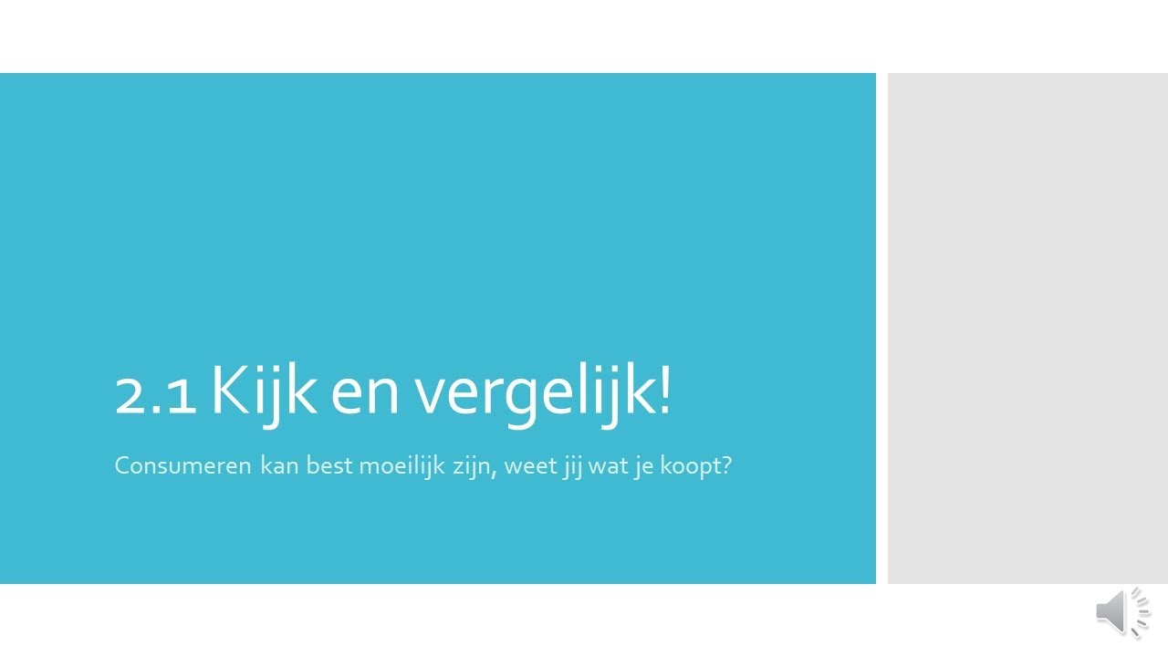 3tl 2.1 Kijk en vergelijk!