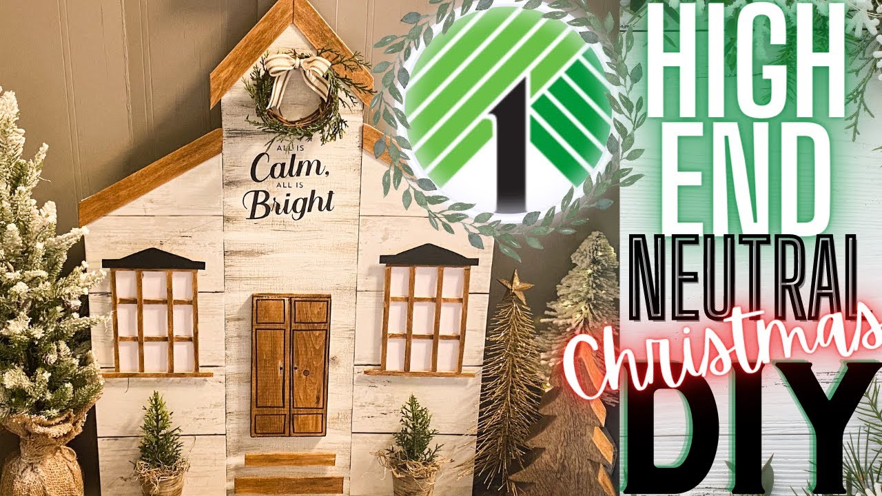 🎄MUST SEE HIGH END DOLLAR TREE FARMHOUSE CHRISTMAS DIY | DOLLAR TREE 3D CHRISTMAS SIGN🎄
