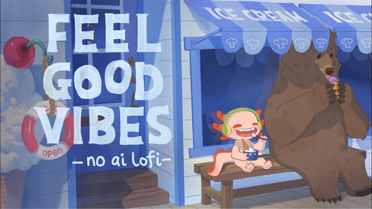 24/7 Lofi Axol Radio 🍃Spring Mix 🍃| Original cozy Lofi music and animation | no ai