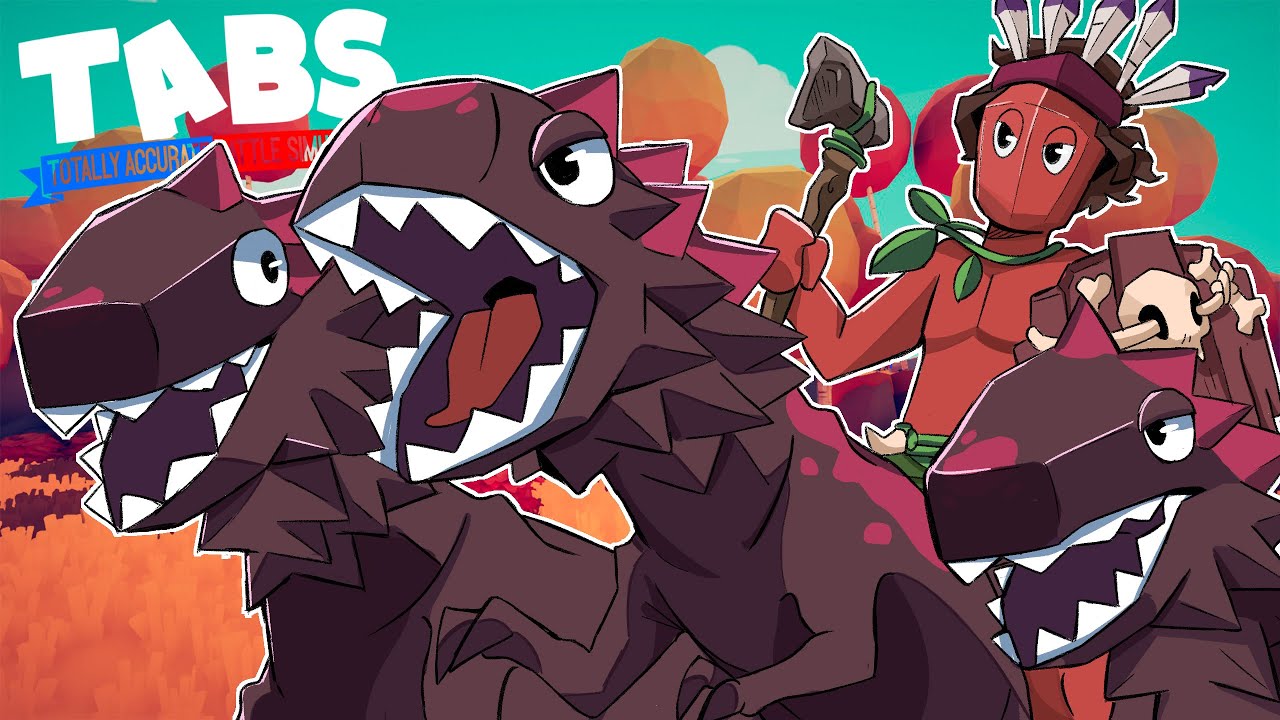 O ATAQUE dos DINOSSAUROS - Totally Accurate Battle Simulator TABS ( Ep 17 )