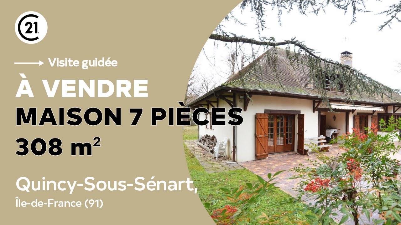 Maison 7 pièces 308 m² à vendre - Quincy-sous-Sénart, Île-de-France (91) - Century 21 Immotek
