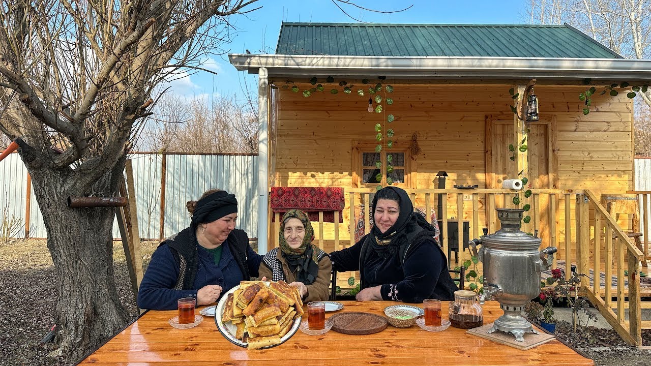 Сельская кухня Азербайджана: Блинчики из коровьих легких (традиционный рецепт)