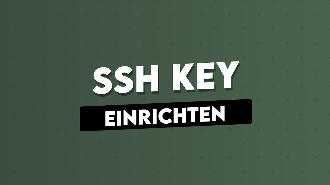 SSH Key unter macOS einrichten