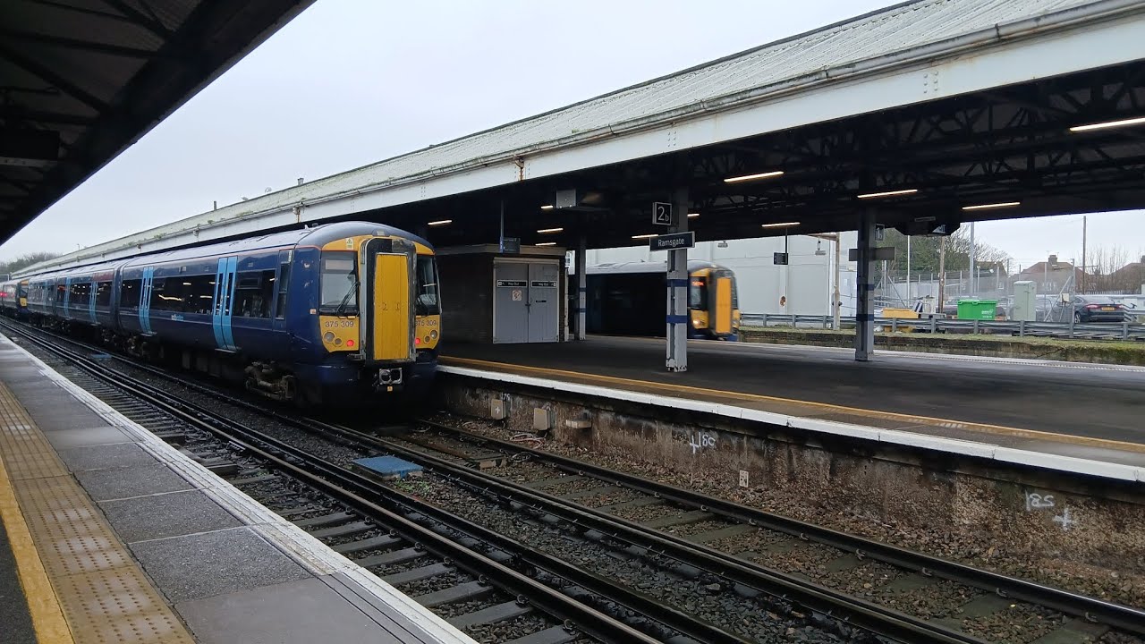 Trains at ramsgate (southeastern class 395 javelins and class 375 electrostars