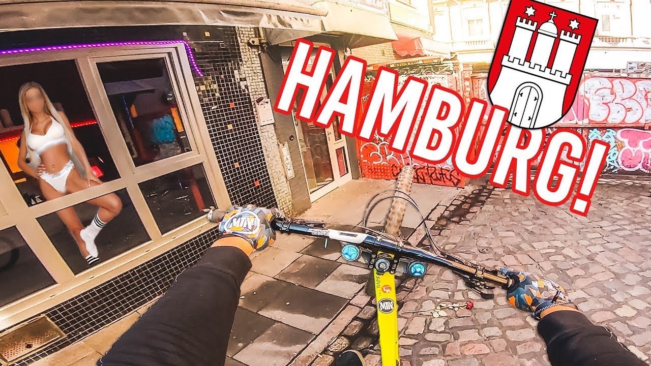 URBAN DOWNHILL MOUNTAIN BIKE STREET TOUR HAMBURG, GERMANY! Lukas Knopf