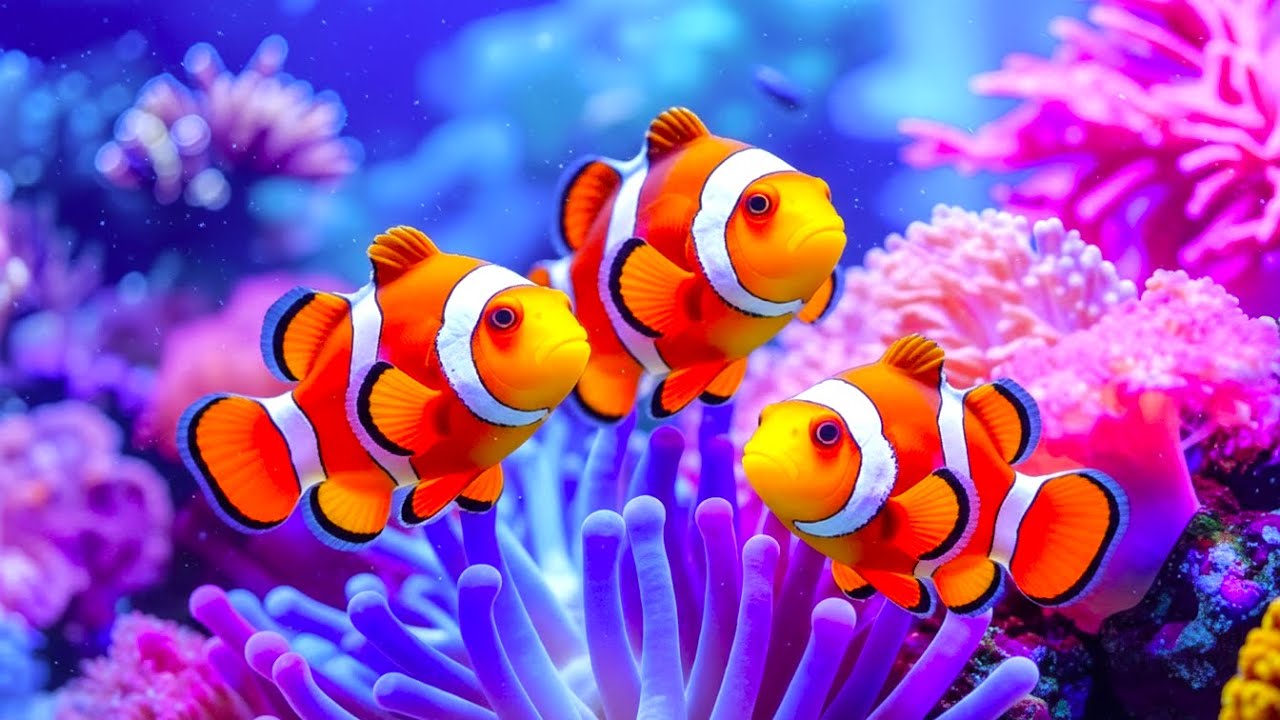 Beautiful Relaxing Music 🐠 Calming Music with Coral Reef Underwater Sounds for Sleep & Relaxation