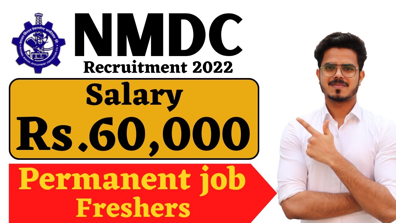NMDC recruitment 2023| WITHOUT GATE 🔥 | CTC : 60,000/Month | Permanent Job | Latest Job Updates 2023
