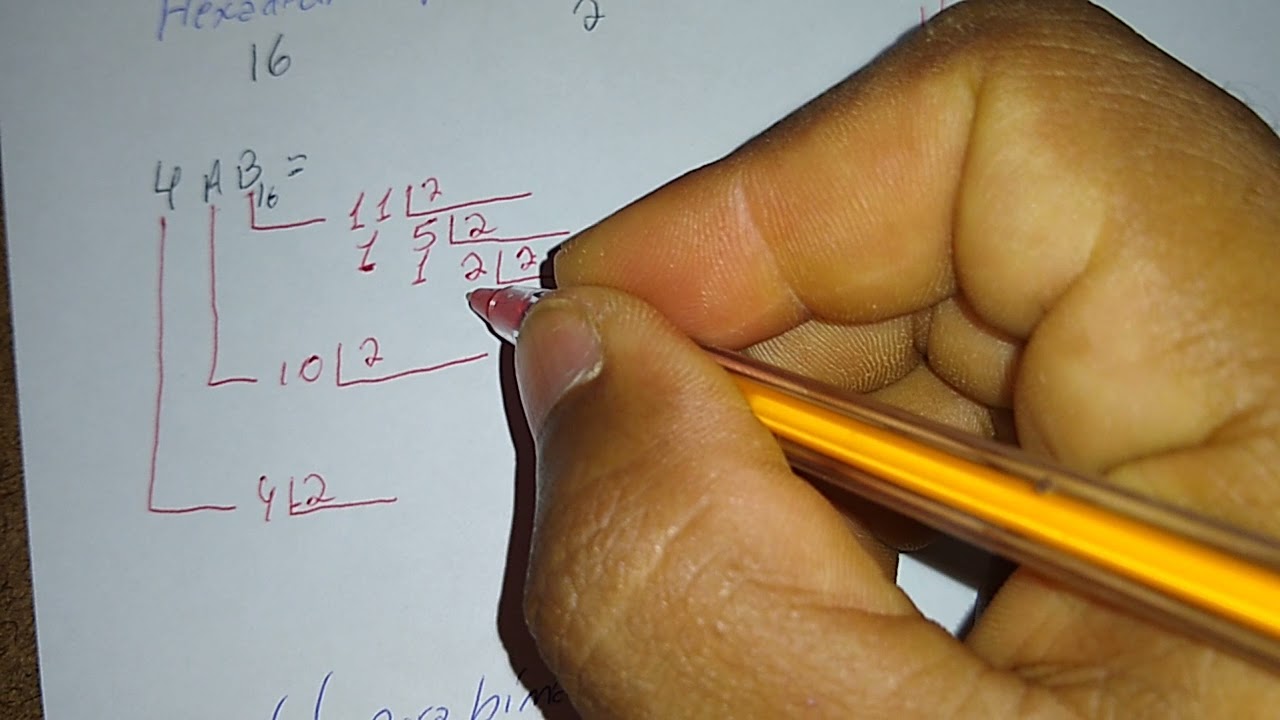 Como converter de Hexadecimal para binário