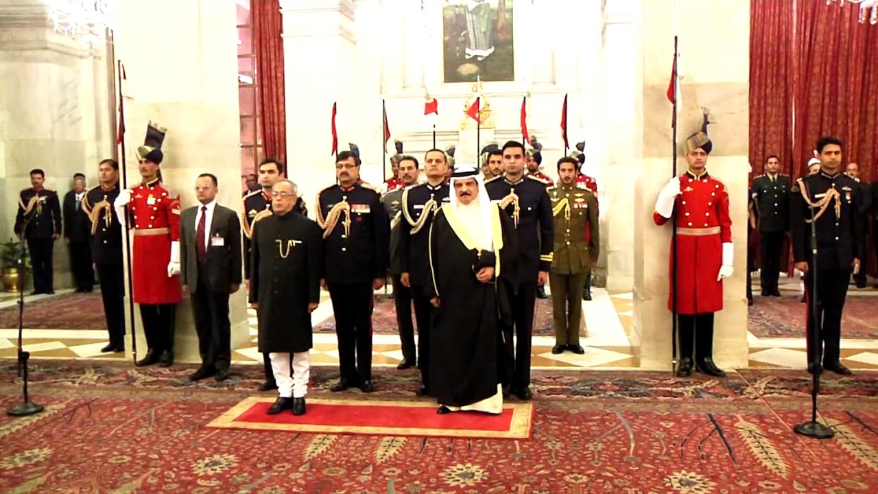 King Hamad Bin Isa Al-Khalifa of Kingdom of Bahrain called on President Mukherjee