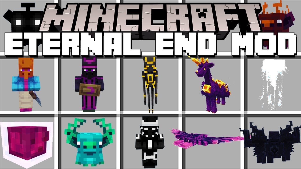 Minecraft ETERNAL END / NEW ENDERMAN MOBS MOD! (Minecraft Mods)