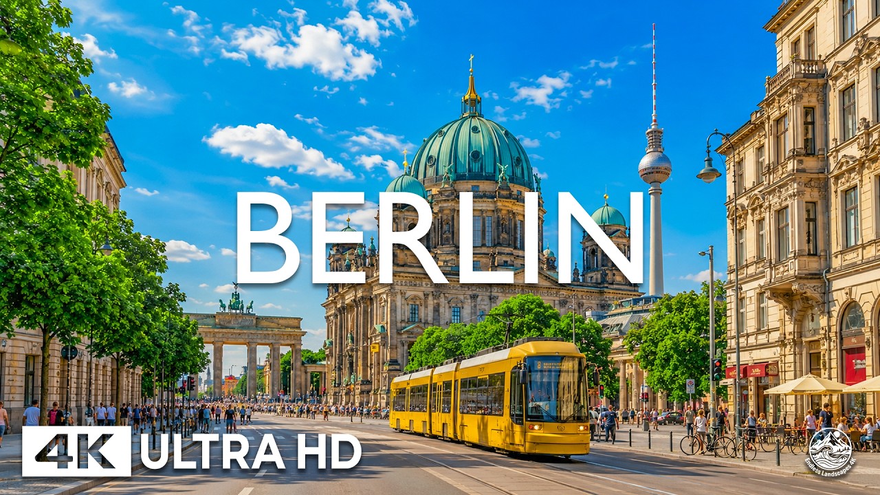 Berlin 4K 🇩🇪 &ndash; Brandenburg Gate, Historic Streets & Peaceful City Scenery