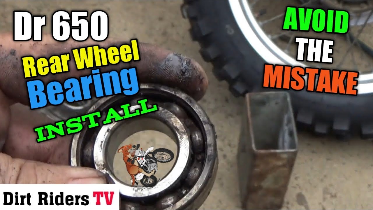 DR 650 Rear Wheel Bearing Part 2