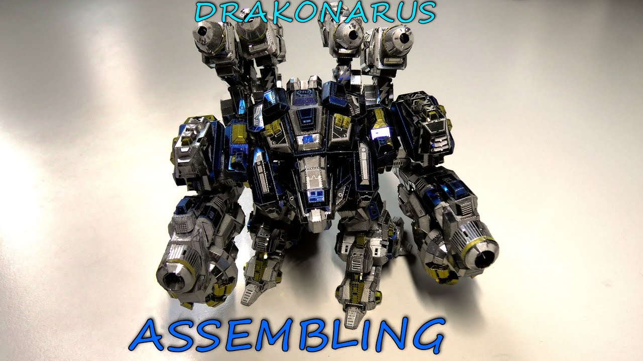 Building The Thor from StarCraft II - 3D Metal Puzzle [4K/UHD] - Drakonarus