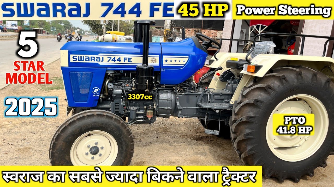 Swaraj 744 FE New Model 2025 | Swaraj 744 FE 5 star | Swaraj 744 FE 45HP price | Best Swaraj Tractor