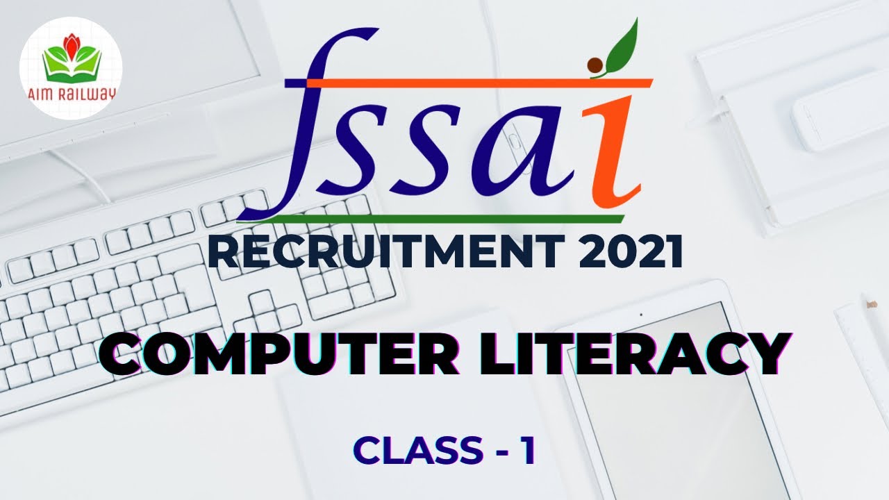 Computer Literacy For FSSAI Class 1!! Introduction!!