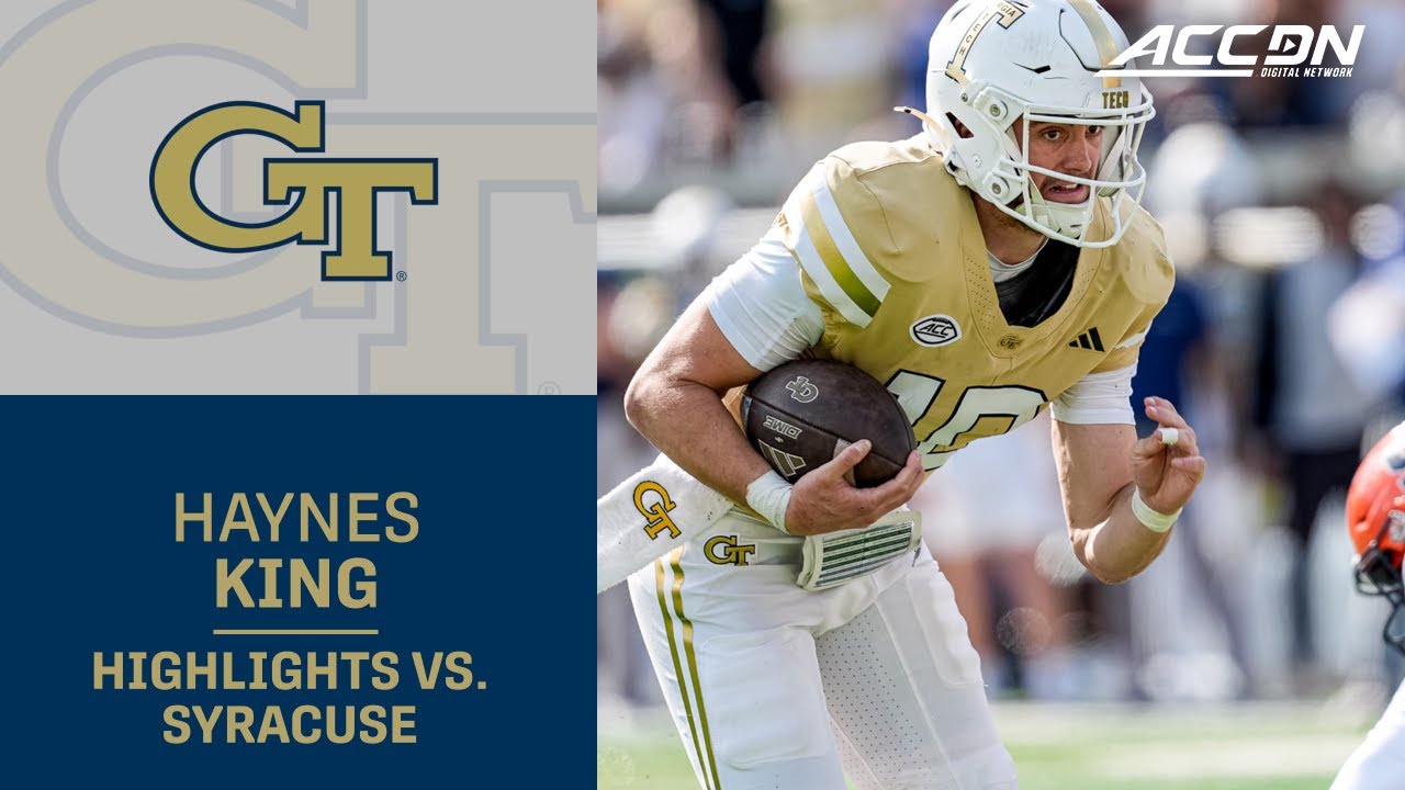 Georgia Tech QB Haynes King Highlights vs. Syracuse
