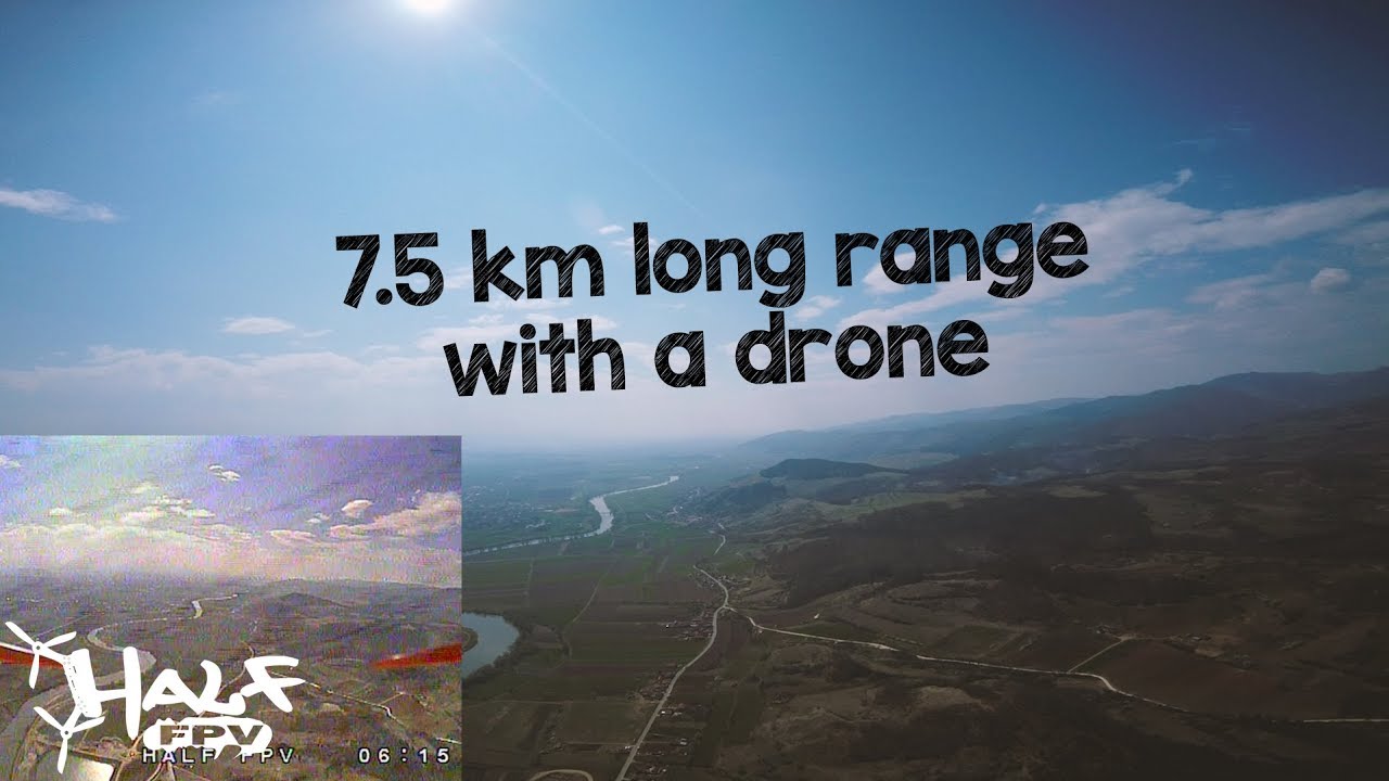 Drone 7.5 km long range | TBS Unify 800 mw | Crossfire | HQ 7x3.5x3 | 7