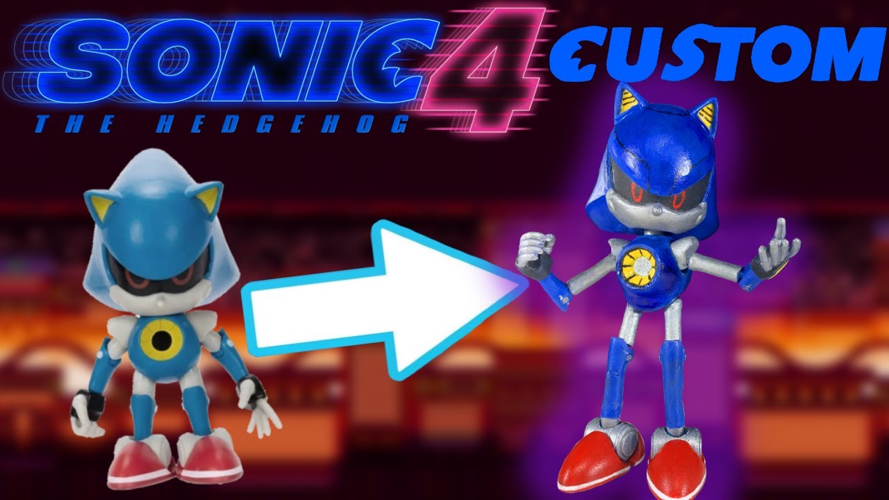 SONIC MOVIE 4 METAL SONIC CUSTOM FIGURE | Jakks Pacific Custom