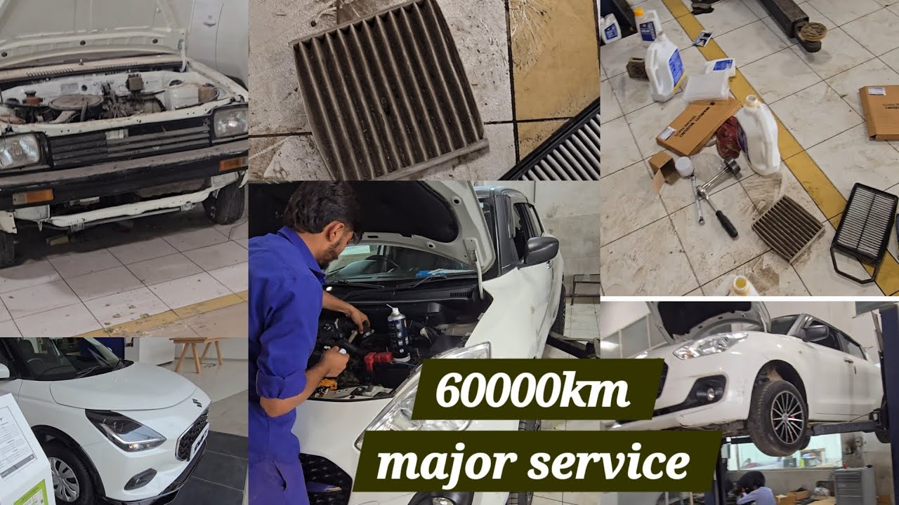 Maruti Swift🚘 Major Service After 60000km |Swift Service cost|कोन कहता है Maruti की सर्विस सस्ती है