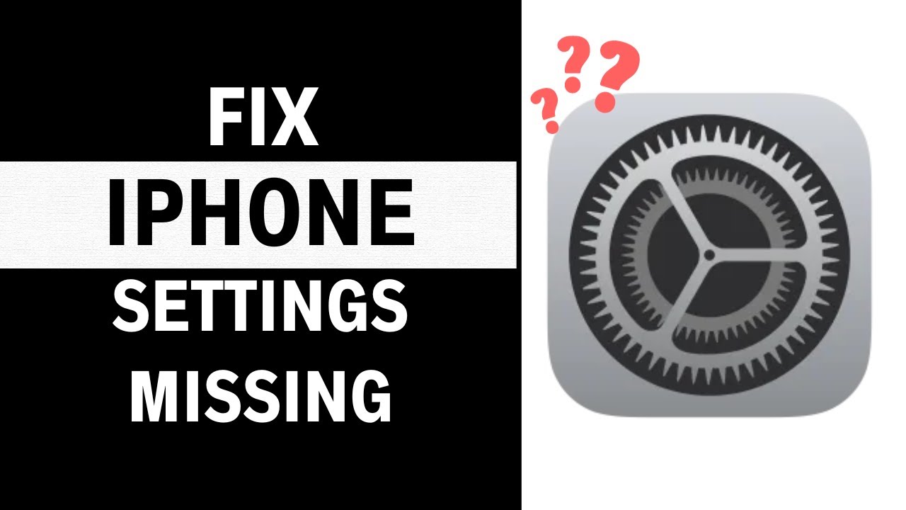 Settings Icon Missing in iPhone? Here's The Fix!