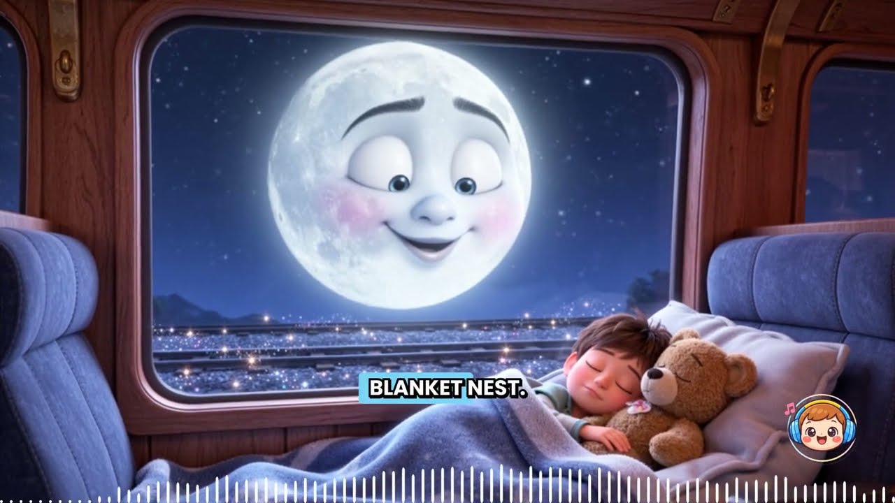 Star Train Lullaby #2 🌙🚂 | Moon Tunnel Lullaby | Bedtime Song for Kids