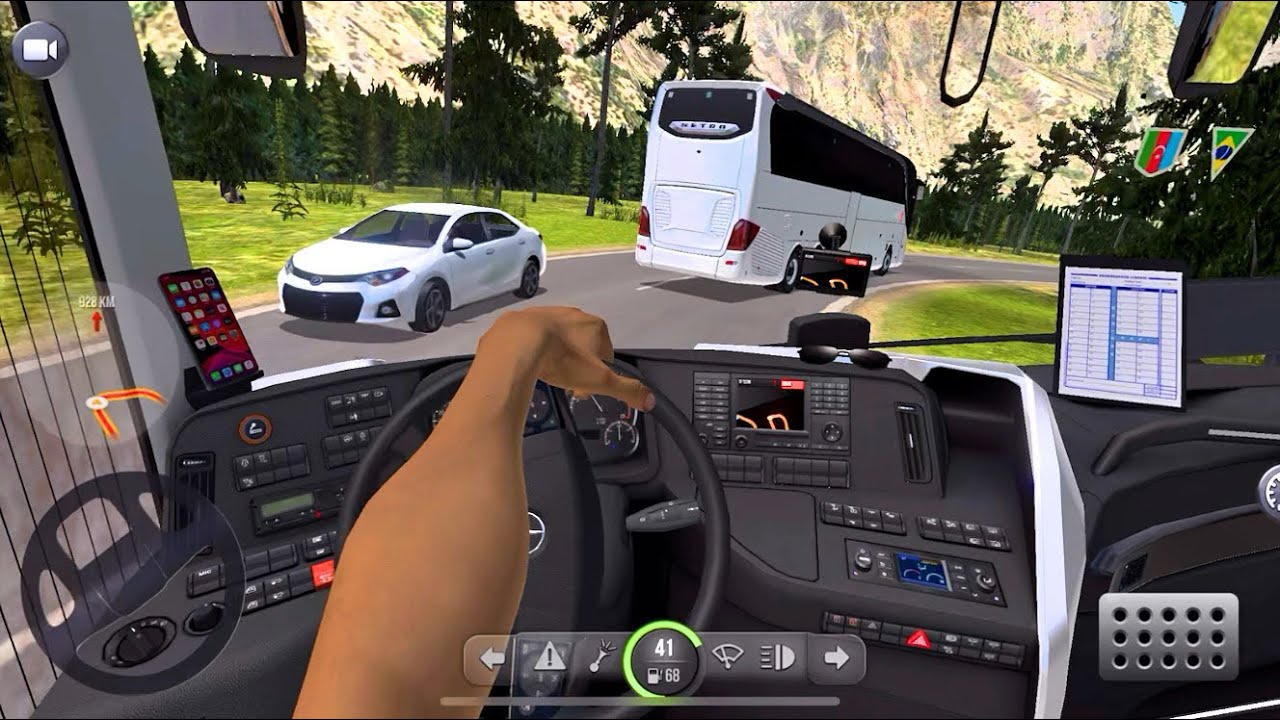 Long Route Mercedes Benz Coach Bus Driving | Bus Simulator Ultimate - Mobile GamePlay | Android Ios