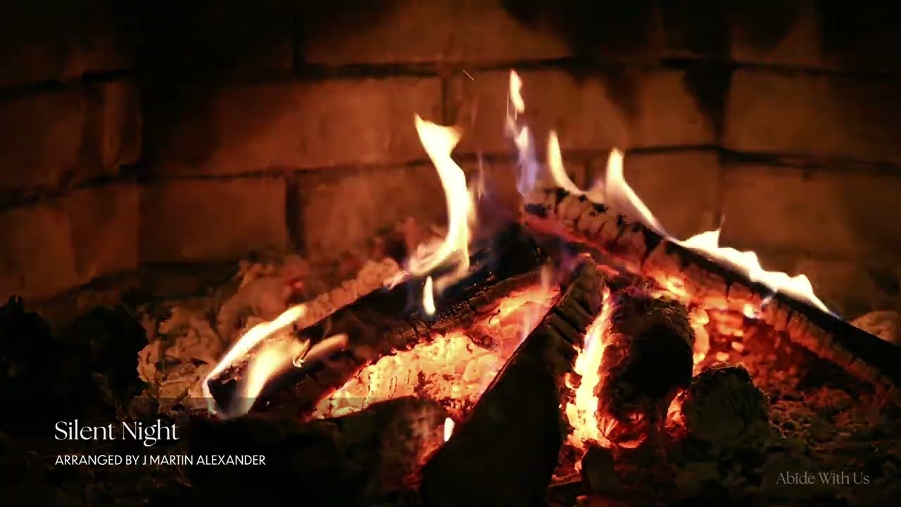 Cozy Fireplace Ambiance with Calming Piano Music | A Sacred Christmas