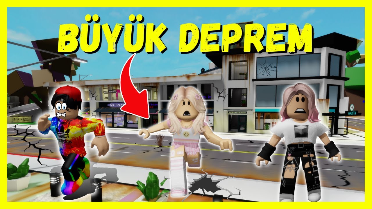 BROOKHAVEN'DA BÜYÜK DEPREM OLDU😨ROBLOX Brookhaven🏡RP 🐝AYŞEM ECE ARI