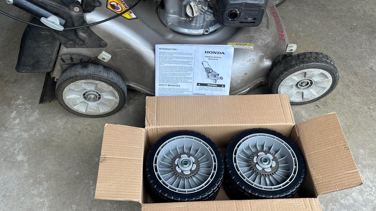 Honda Lawnmower Wheels Replacement and Lubrication