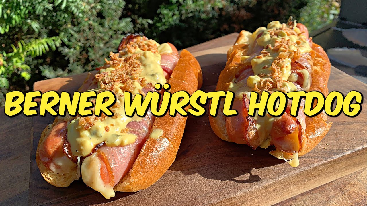 BERNER WÜRSTL HOTDOG mit Senfragout - #BBQFoodBallEM