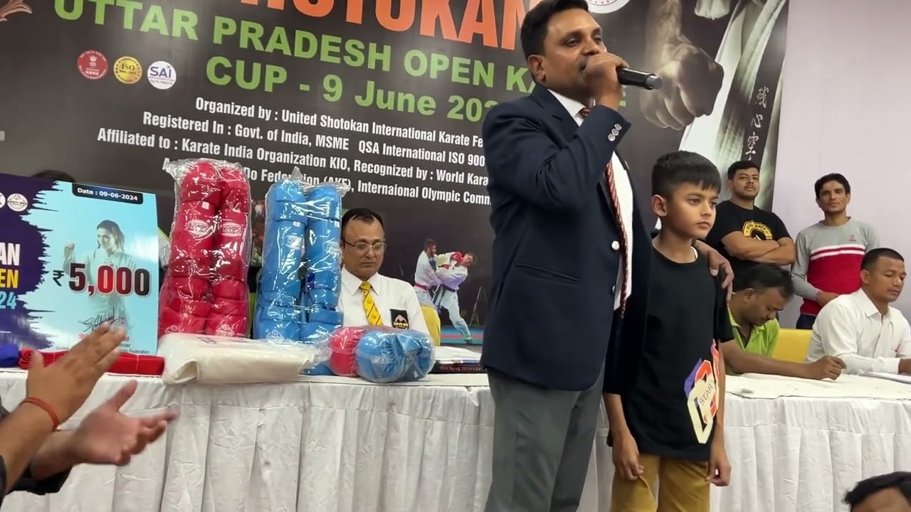 1st United Shotokan Utter Pradesh Open Karate Championship 2024 in Meerut, Uttar Pradesh.