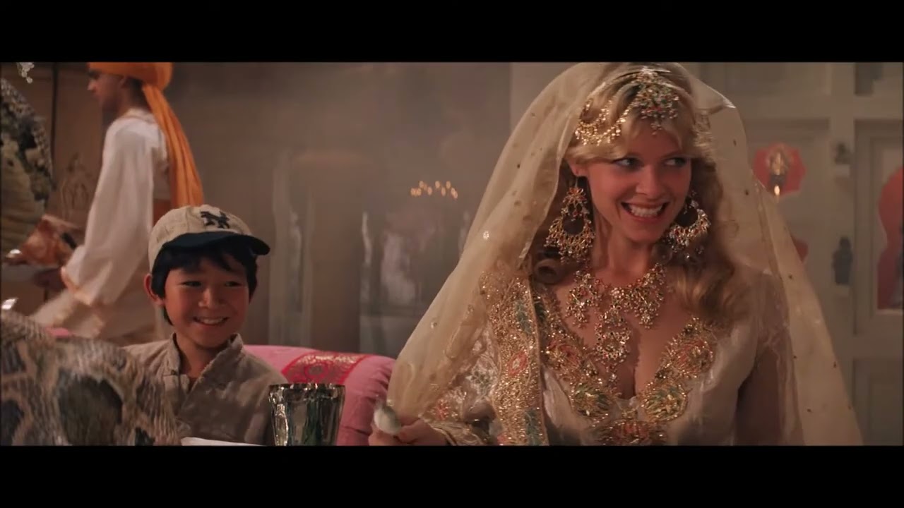 Indiana Jones y el templo maldito (1984) - Escena de la cena en el palacio de Pankot