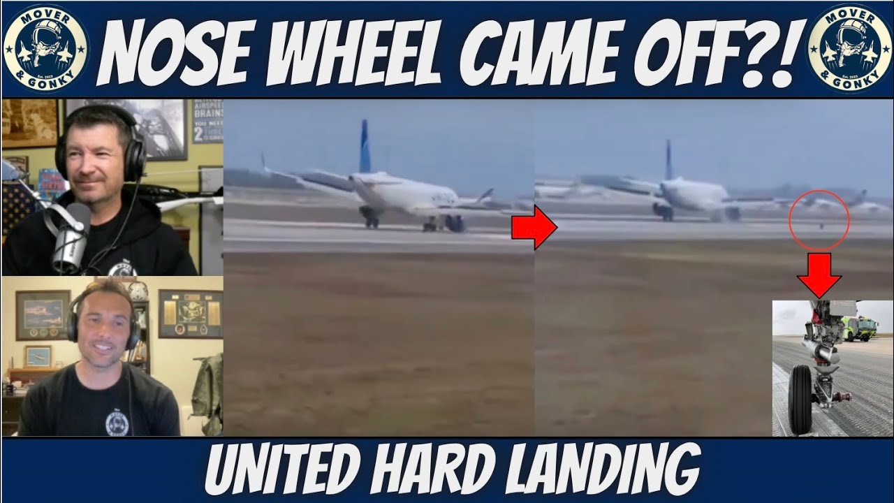 United A321neo Loses Wheel After Hard Landing — Pilot Breakdown