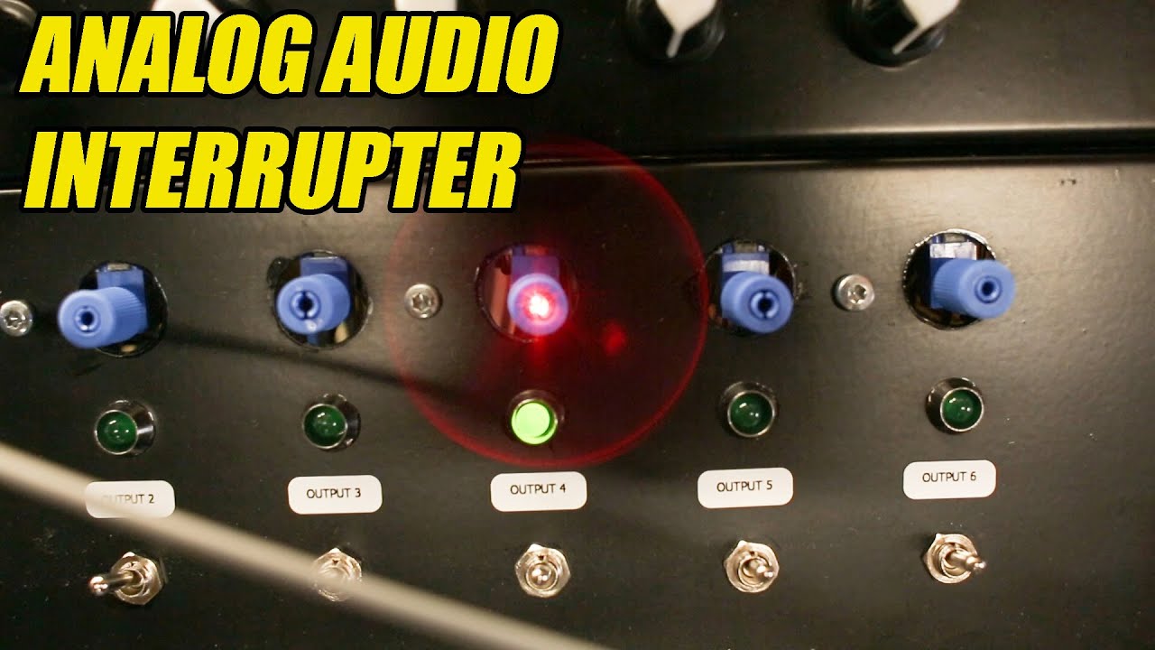 Tesla Coil Show Controller - Analog Audio Interrupter and Test (Part 6 of 8)