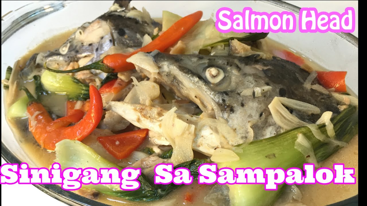 Salmon Head - Sinigang sa Sampalok ( with Peanut Butter )
