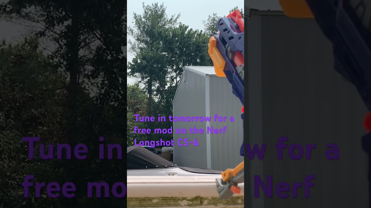 Nerf Longshot CS-6 free mod getting posted tomorrow! Be sure to subscribe for updates