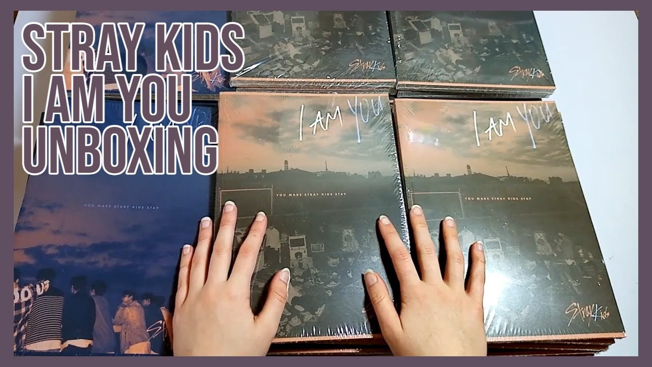 ♡ unboxing 46 copies of stray kids i am you album ♡
