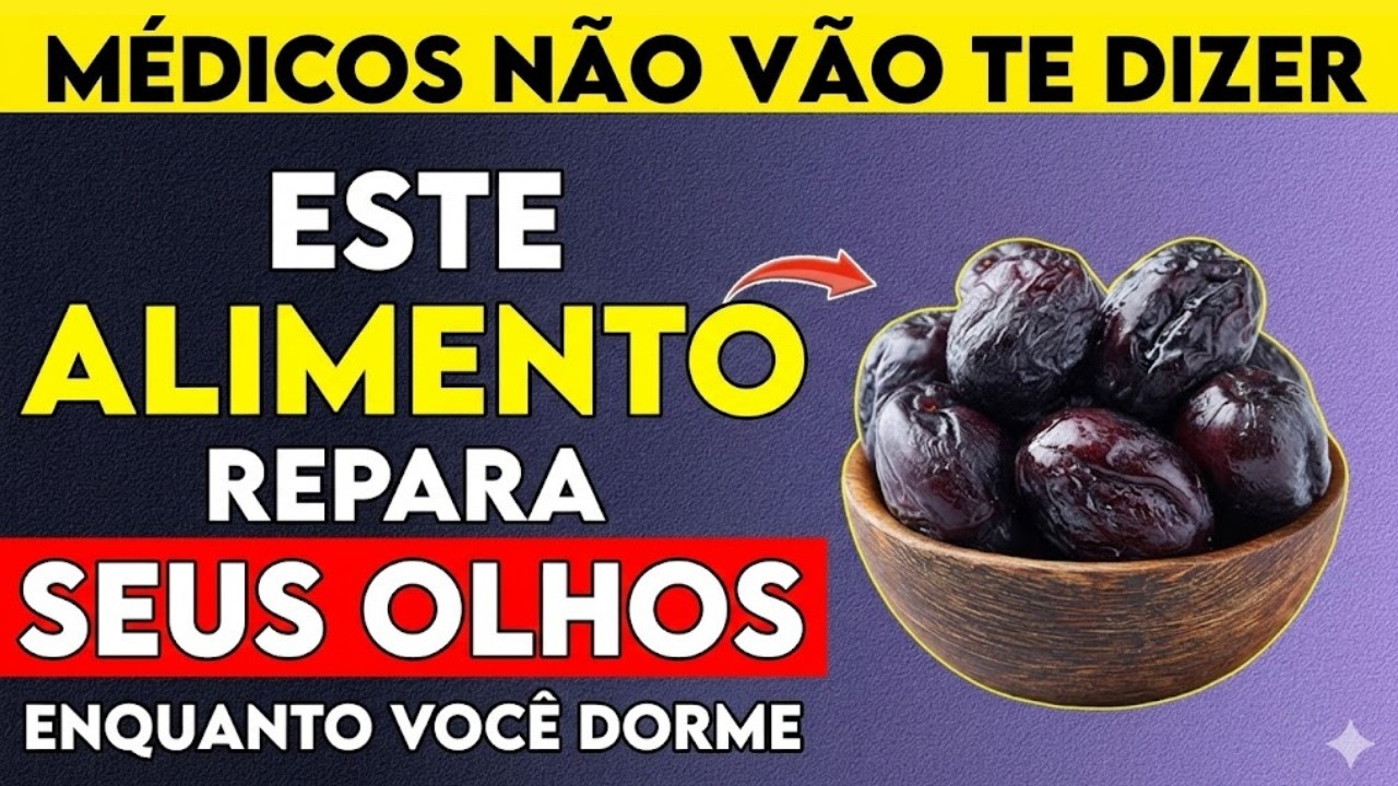 Idosos: Comam estes 3 alimentos antes de dormir para reparar seus olhos e restaurar a visão